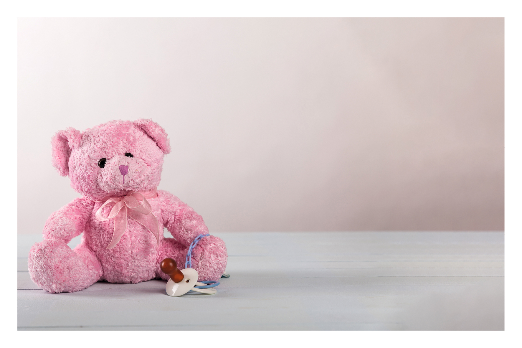 Ours en peluche rose