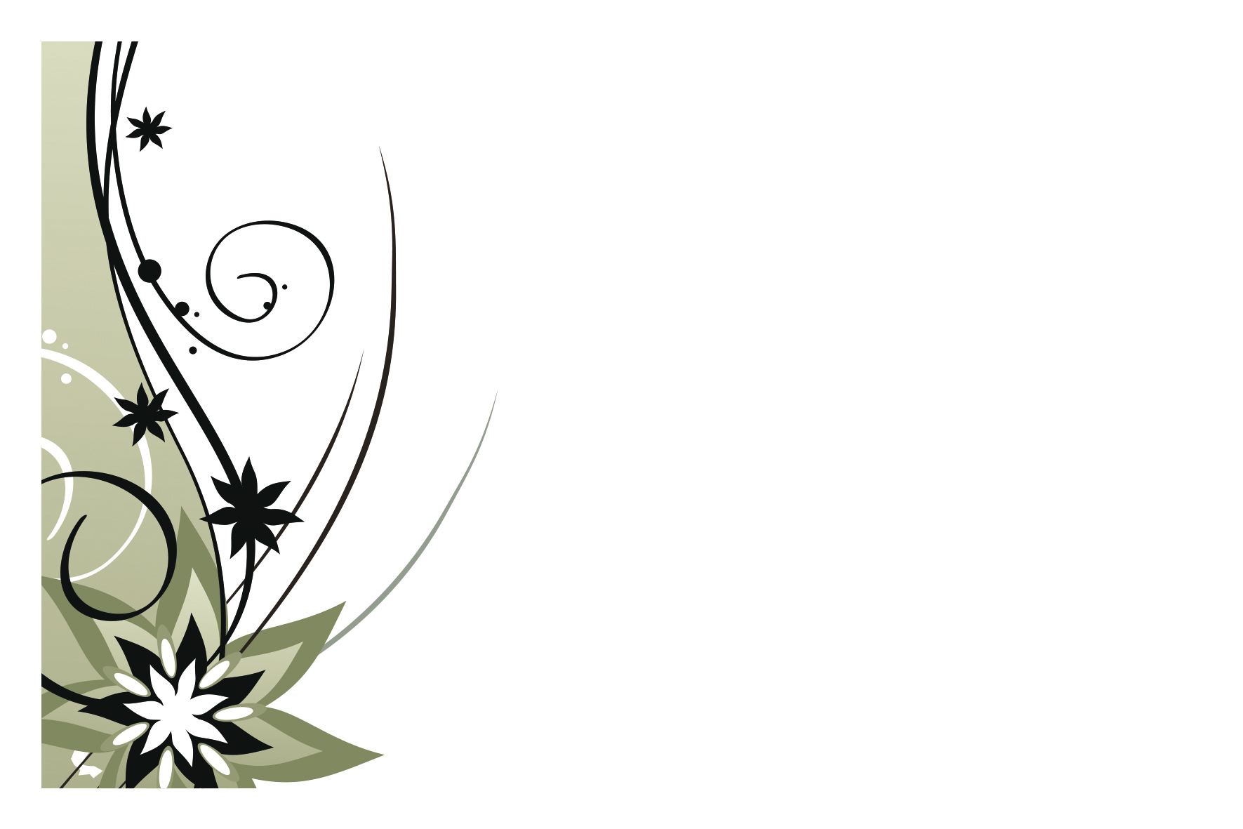 Arabesque noir et vert
