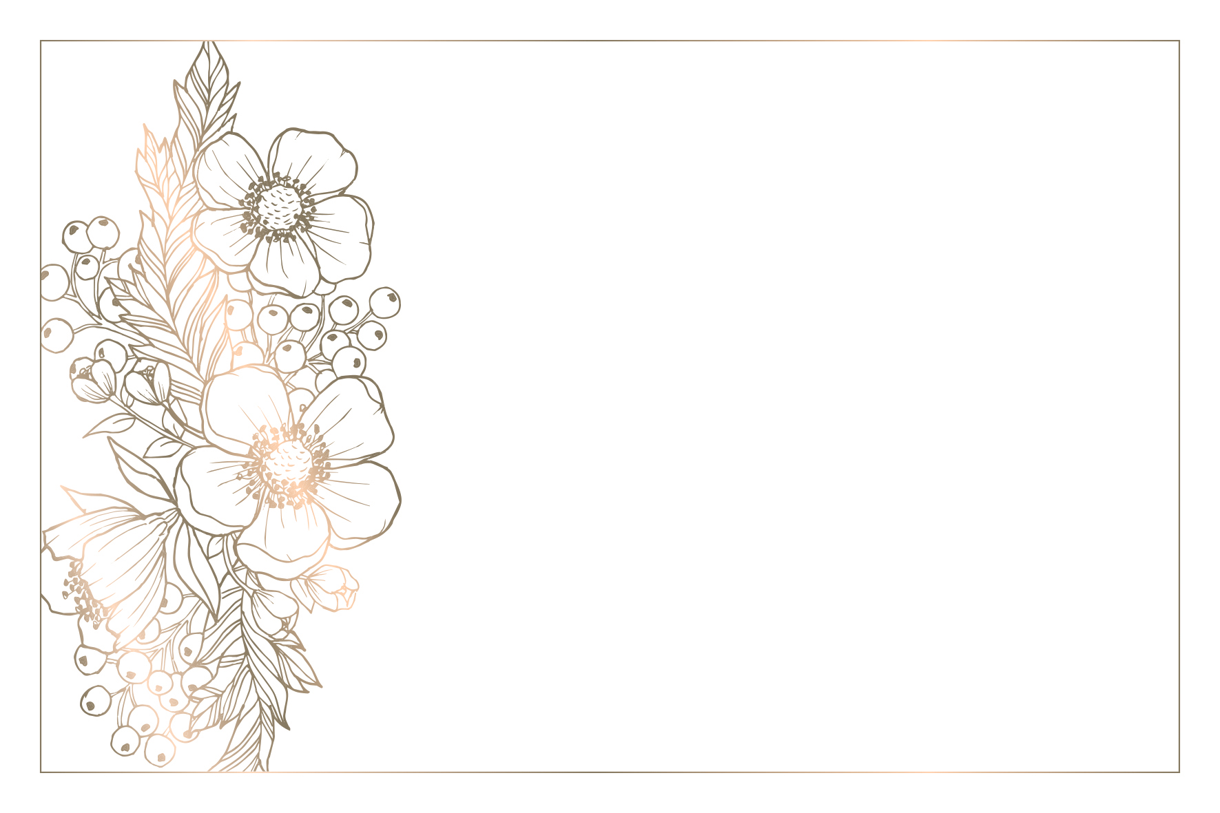 Fleurs dorées