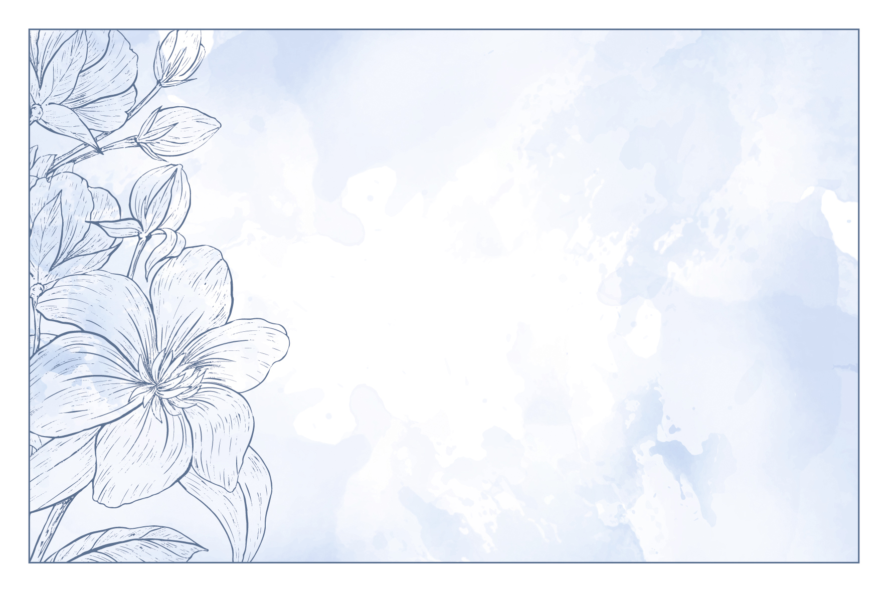 Dessin fleurs grises