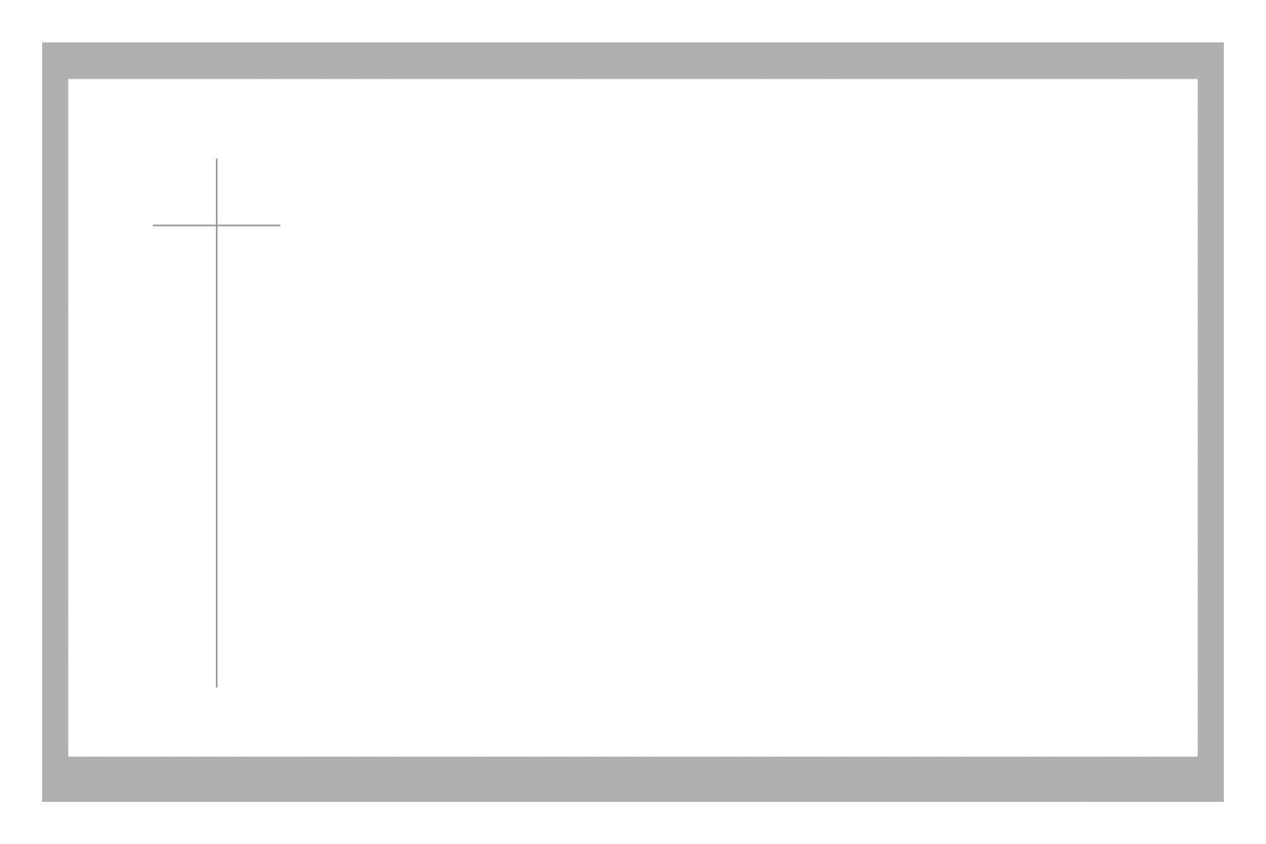 Croix avec cadre gris